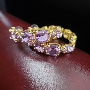 Baublebar "Isadore" Lavender Hoop Earrings NWT